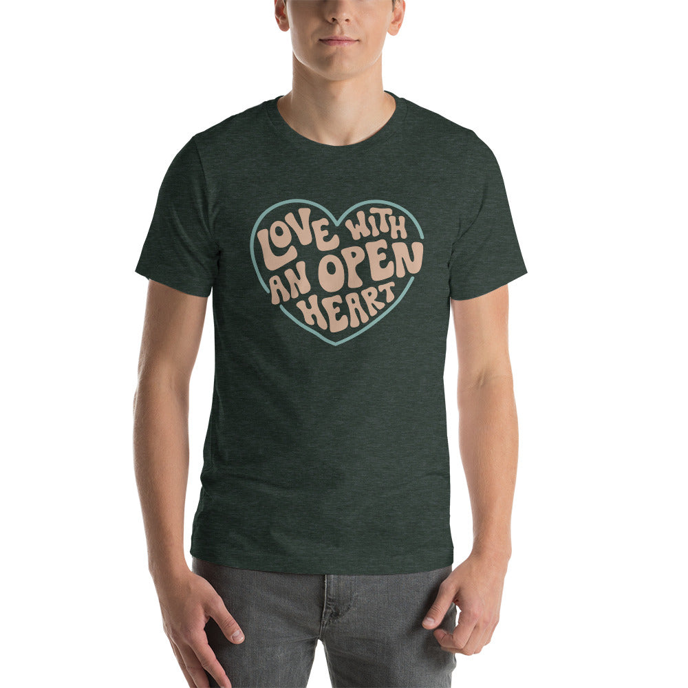 Love With An Open Heart — Adult Unisex Tee