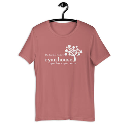 Ryan House — Adult Unisex Tee (White Logo/Center/Pastels)