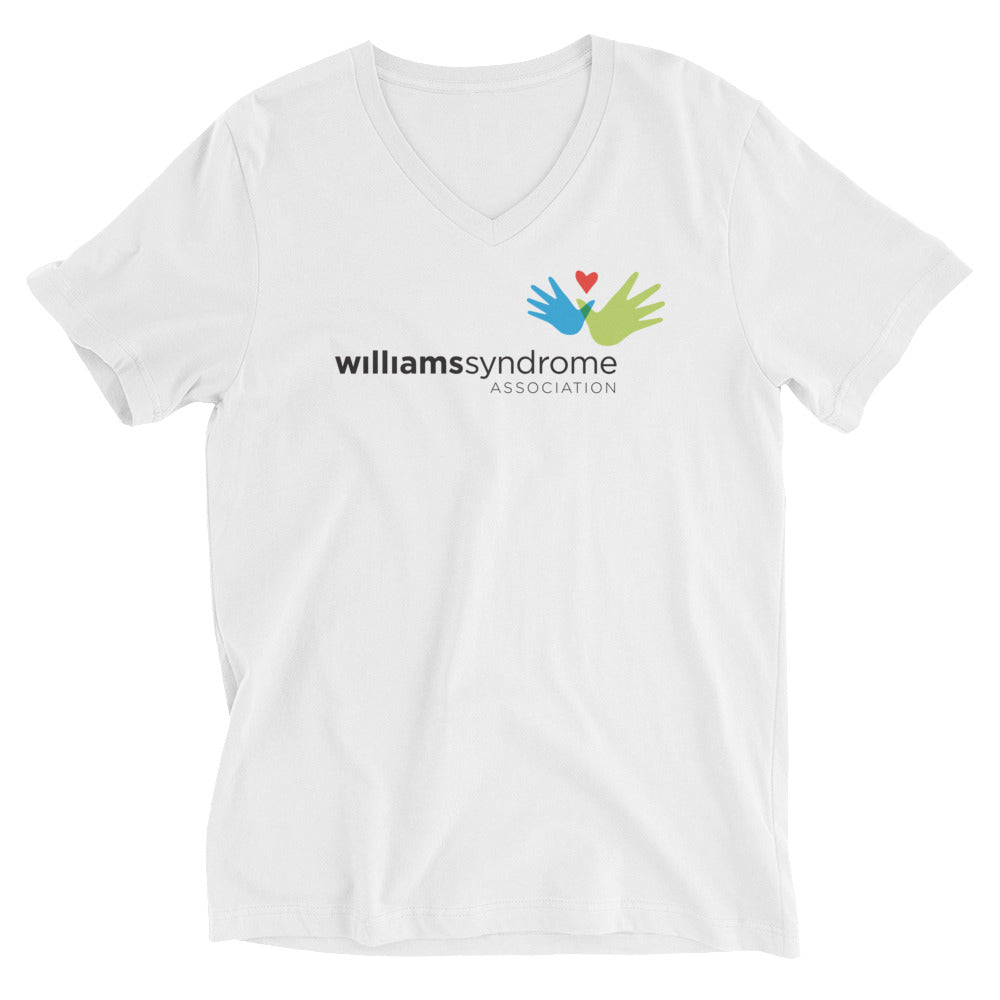 Williams Syndrome Association — Adult Unisex V-Neck Tee