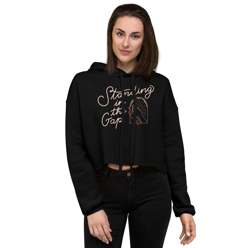 Standing In The Gap Crop Hoodie Outshine Labels