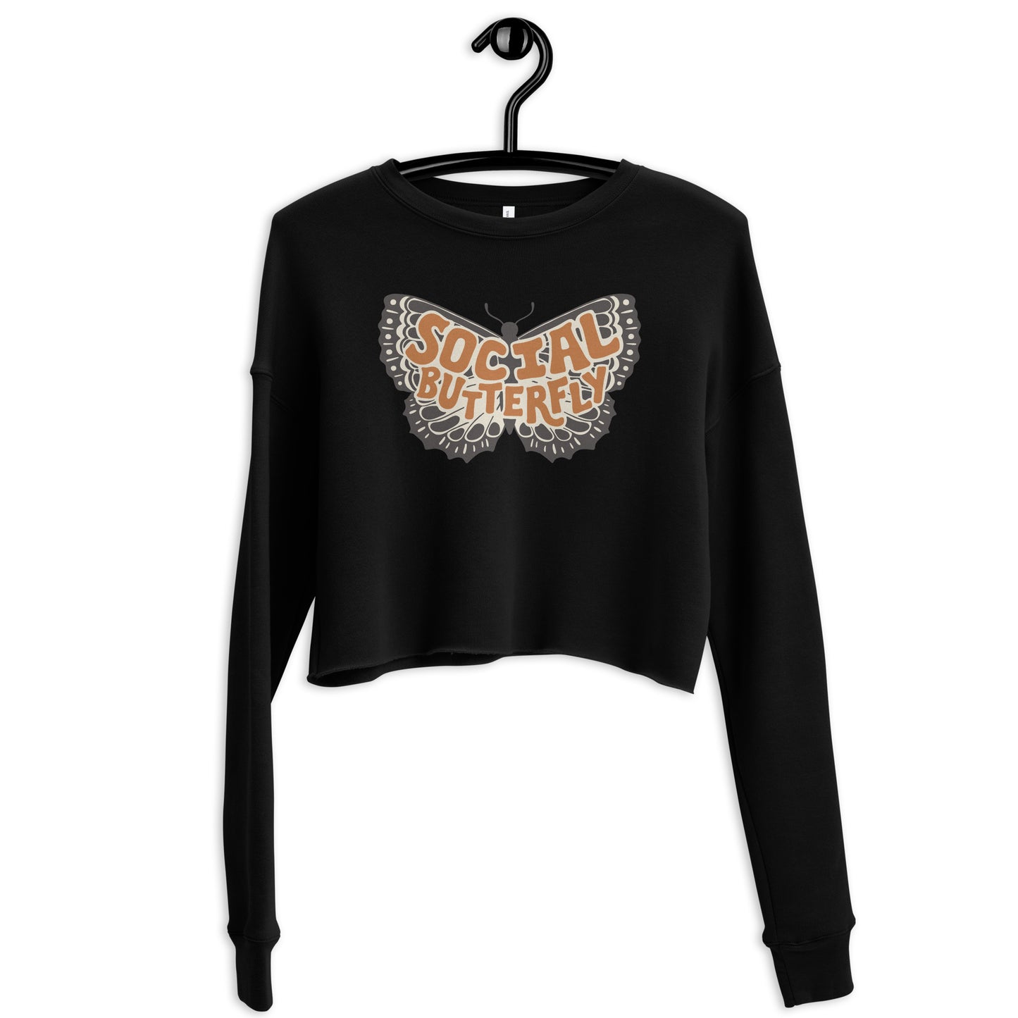 Social Butterfly — Crop Sweatshirt