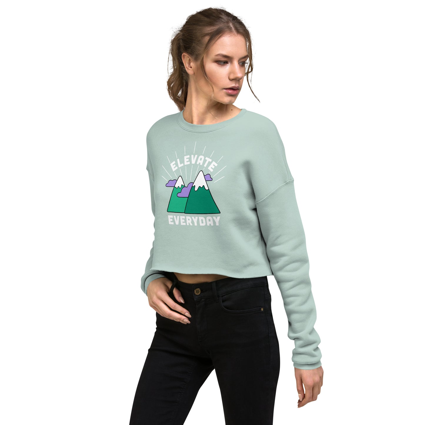 Elevate Everyday — Women's Crop Sweatshirt