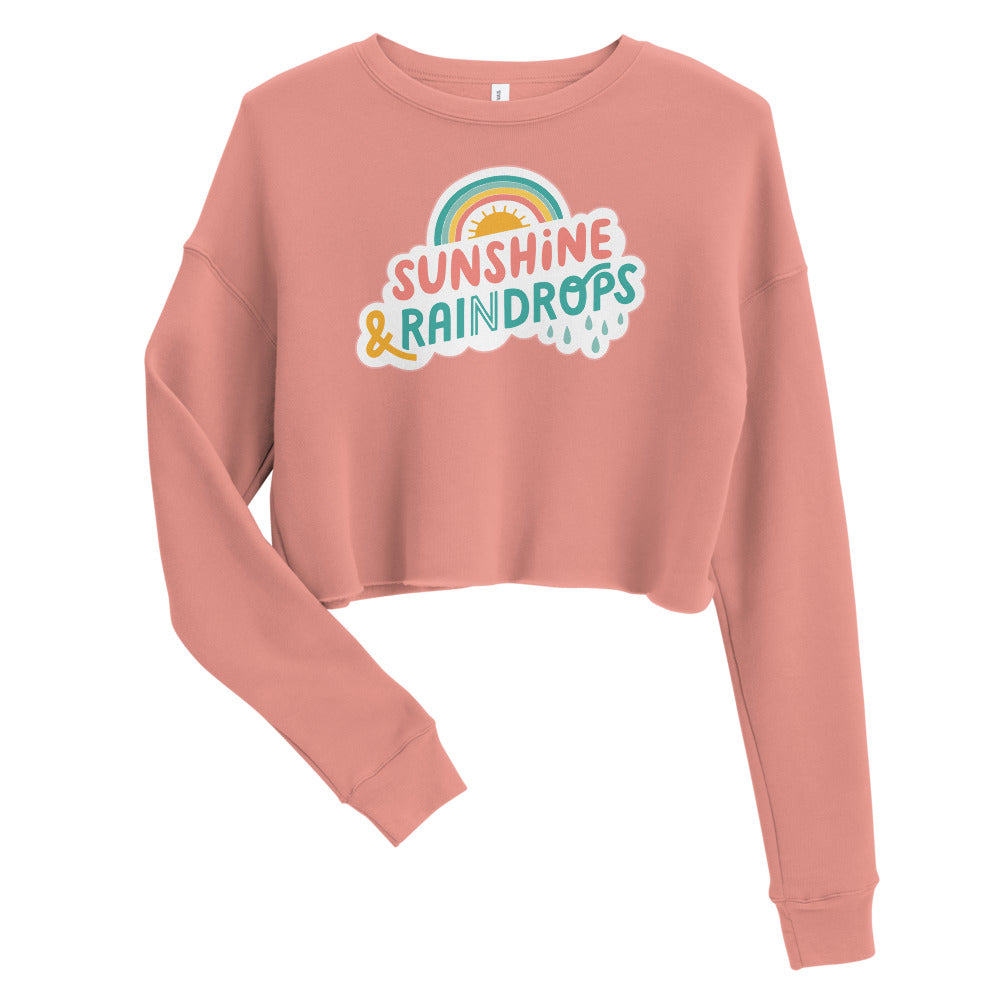 Sunshine & Raindrops — Crop Sweatshirt