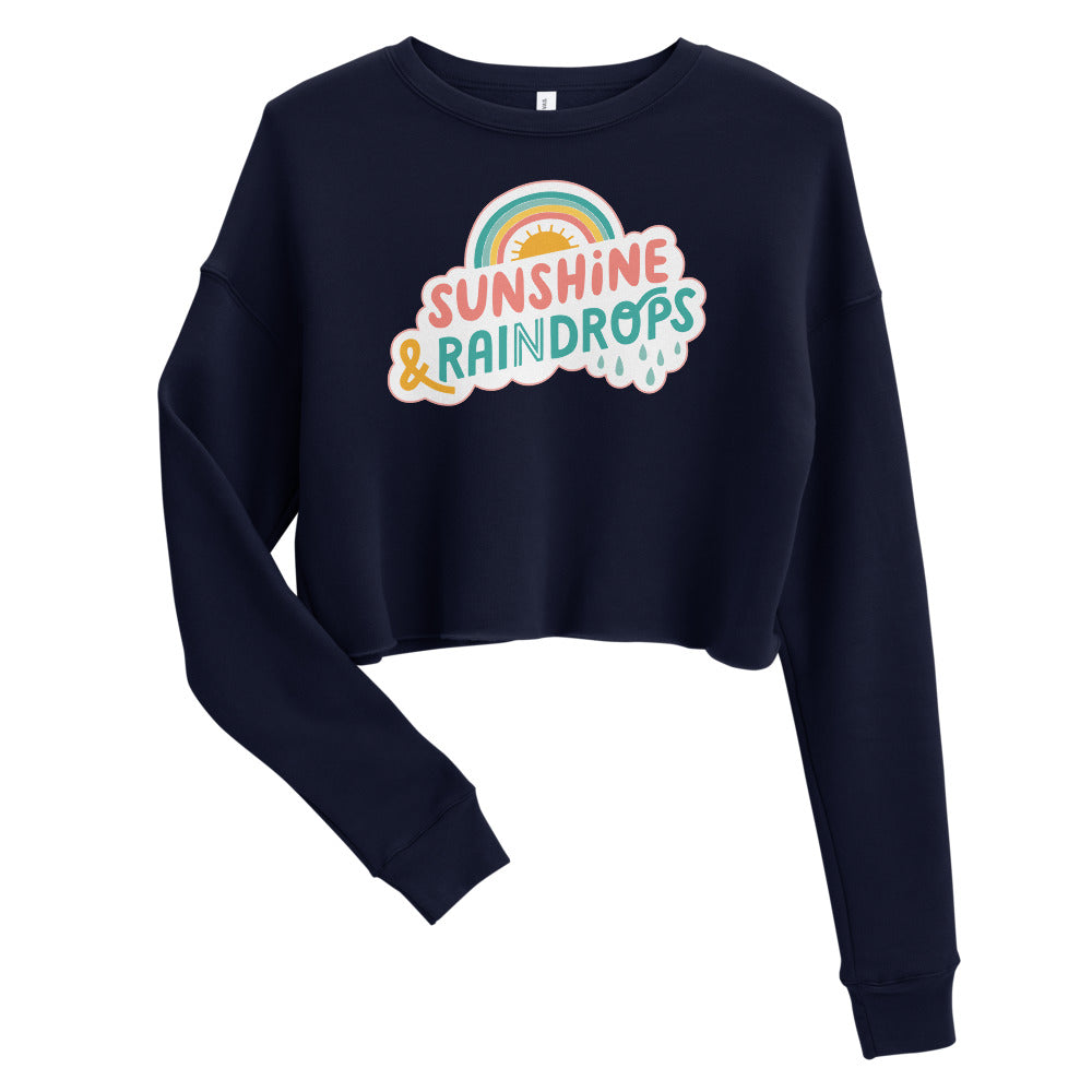 Sunshine & Raindrops — Crop Sweatshirt