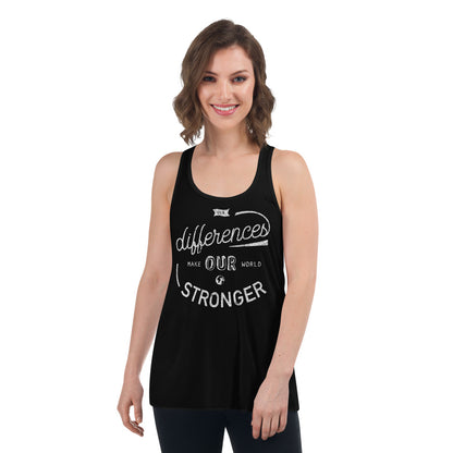 Our Differences Make — Flowy Racerback Tank