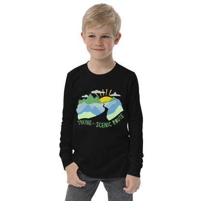 Taking The Scenic Route — Youth Long Sleeve Tee
