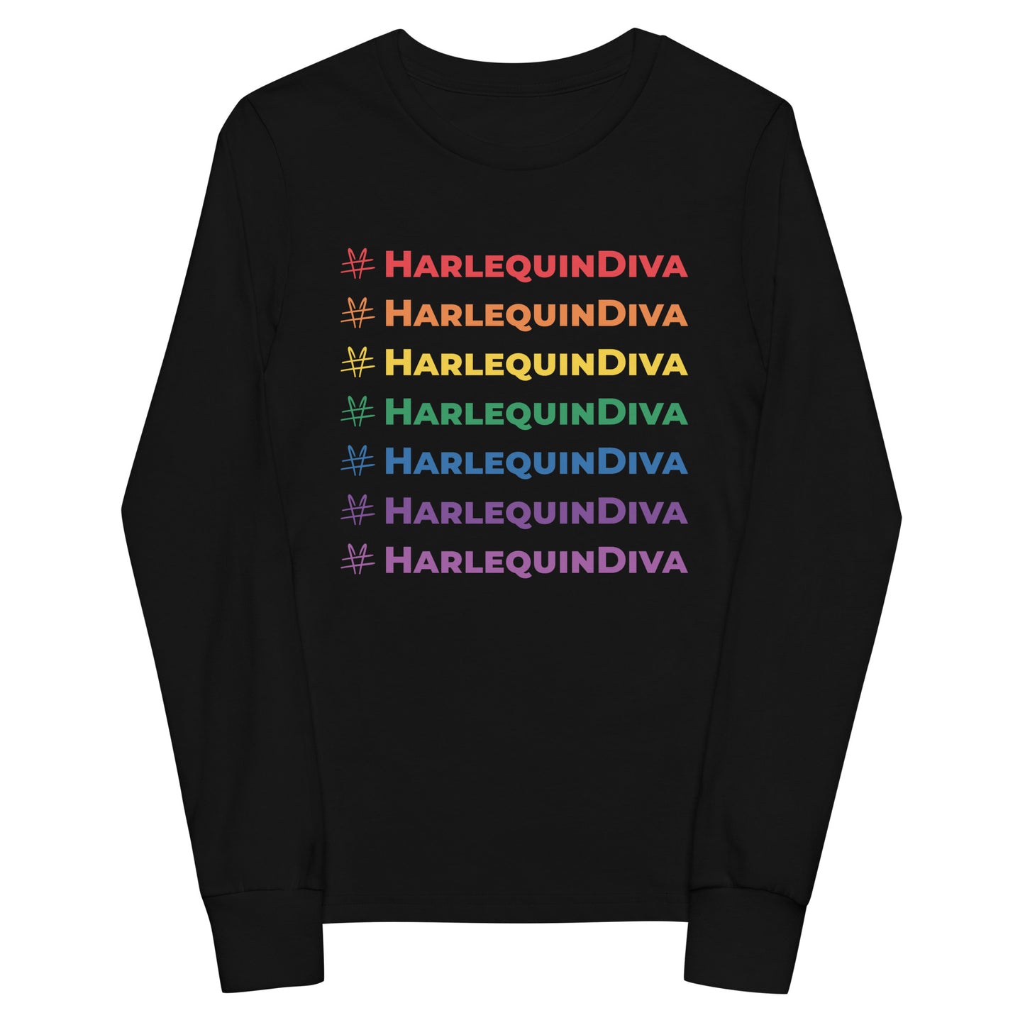 #HarlequinDiva — Youth Long Sleeve Tee