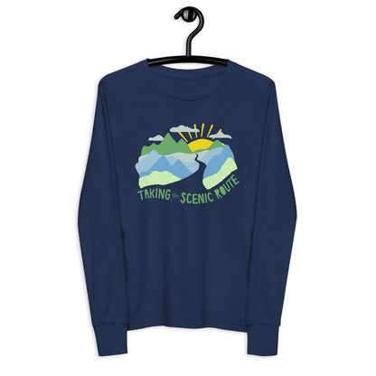 Taking The Scenic Route — Youth Long Sleeve Tee