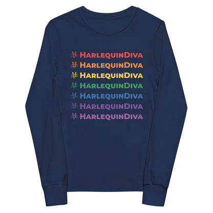 #HarlequinDiva — Youth Long Sleeve Tee