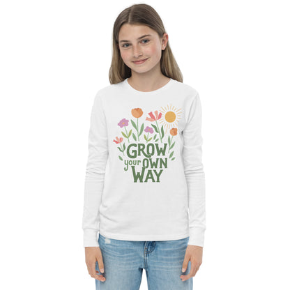 Grow Your Own Way — Youth Long Sleeve Tee