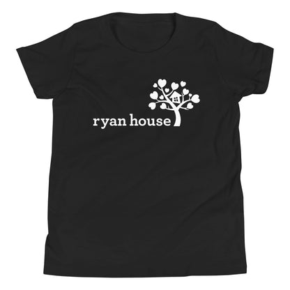 Ryan House — Youth Short Sleeve Tee (White Logo)